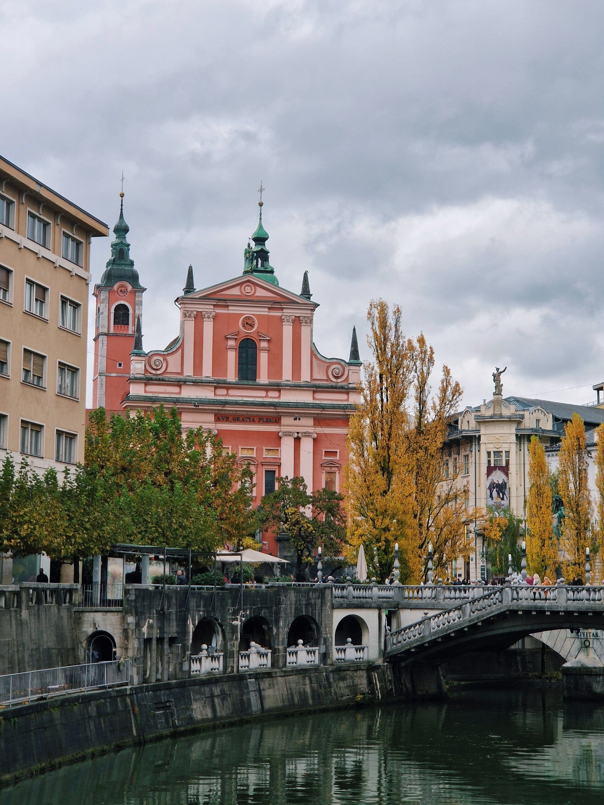 Blick über die Altstadt von Ljubljana