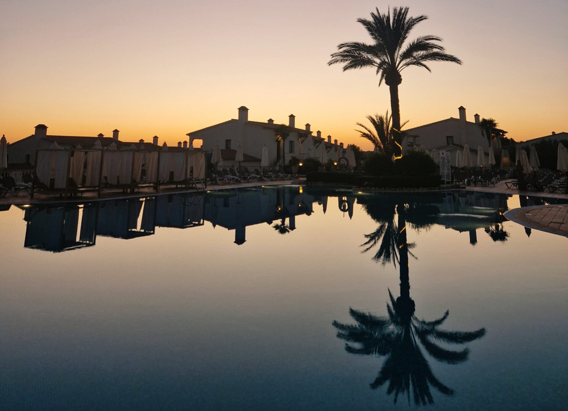 Sonnenuntergang im Hotel Valentin Son Bou